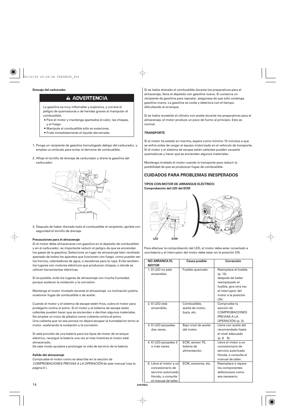 HONDA IGX440 User Manual | Page 62 / 72