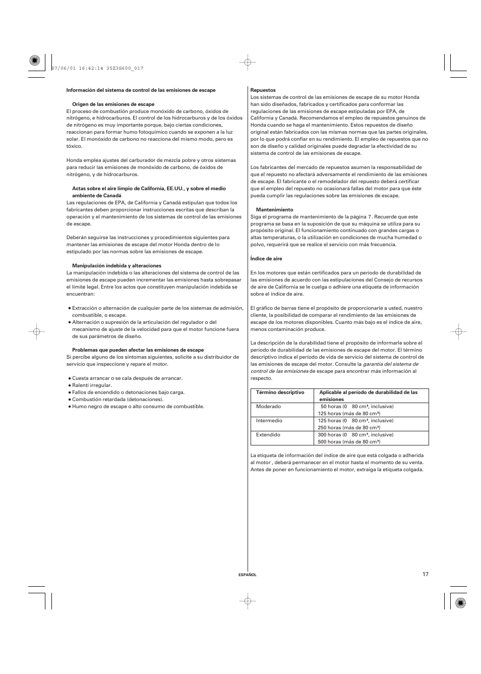 HONDA IGX440 User Manual | Page 65 / 72