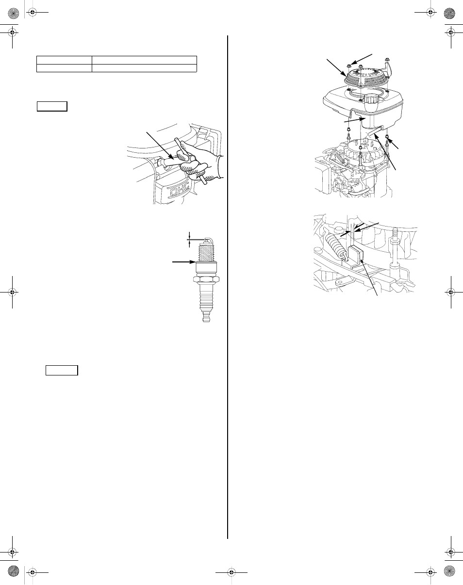 Spark plug, Flywheel brake inspection | HONDA GCV160 User Manual | Page 10 / 56