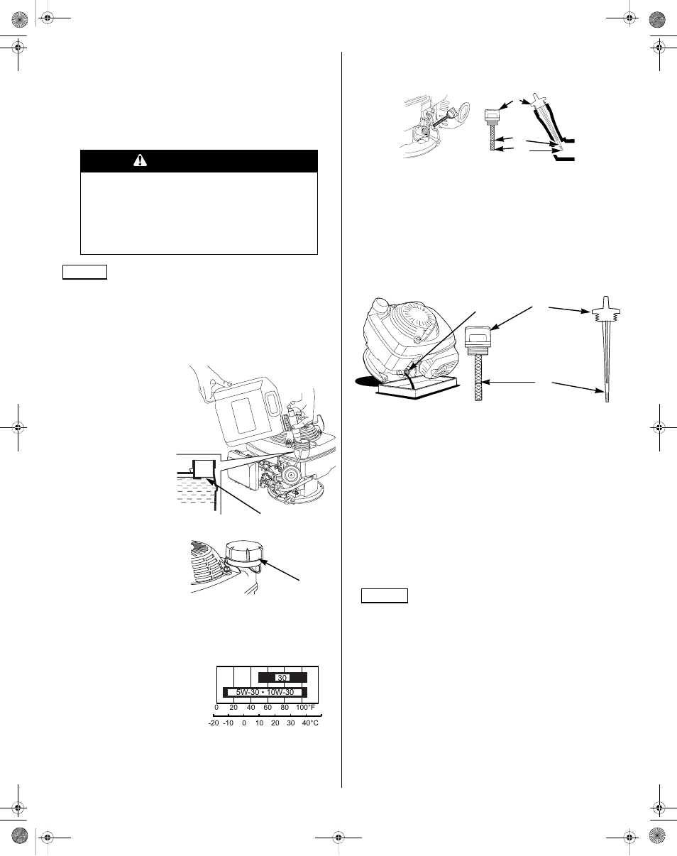 Avertissement | HONDA GCV160 User Manual | Page 27 / 56