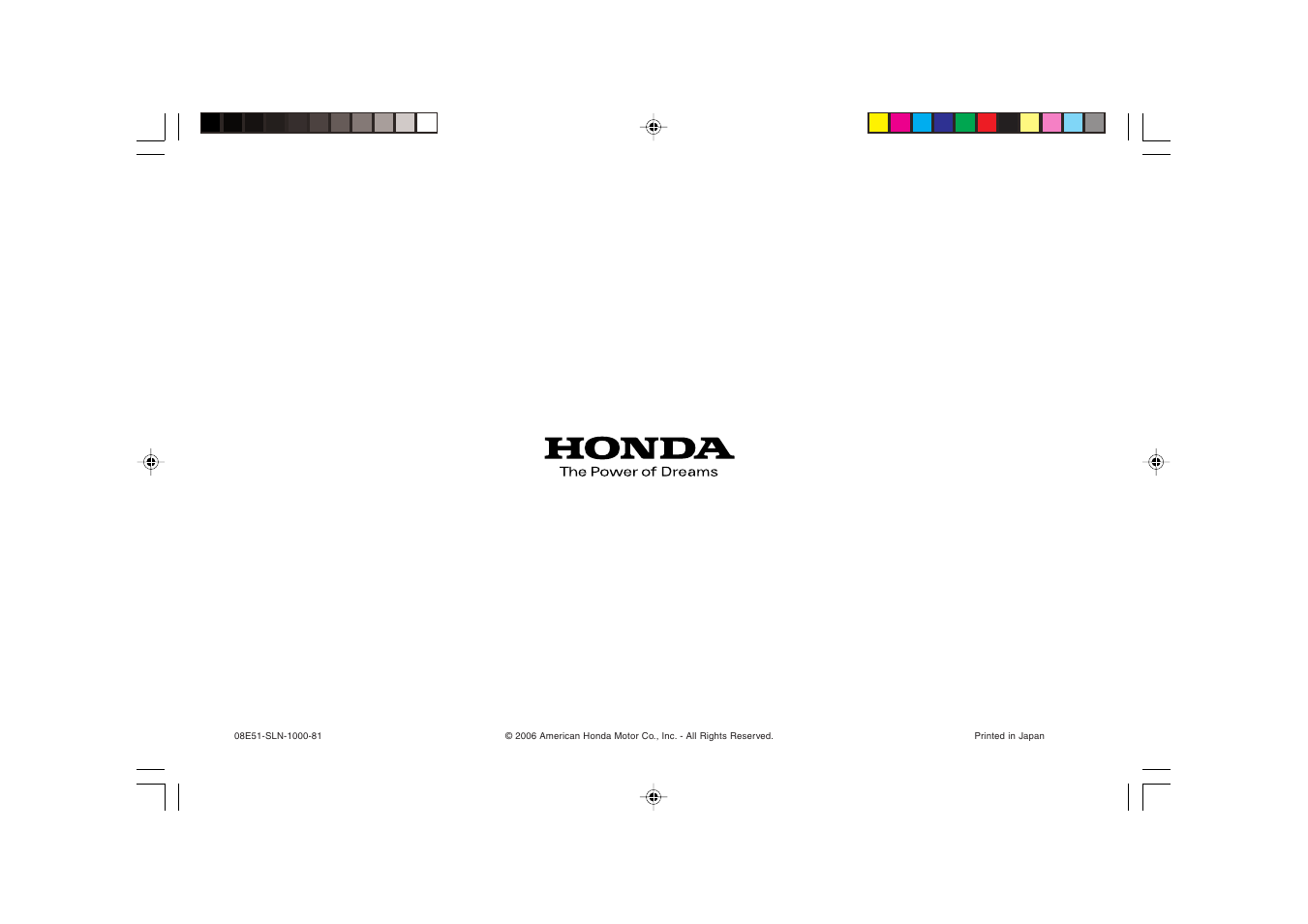 HONDA Security System 2007 Fit User Manual | Page 24 / 24