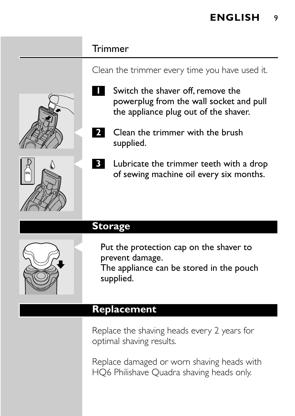 Philips HQ7830 User Manual | Page 7 / 164