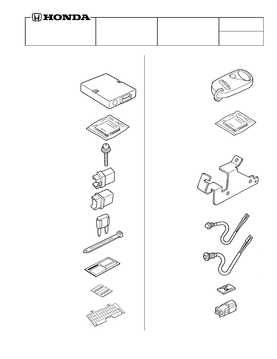 HONDA 08E55-S01-100H User Manual | 8 pages