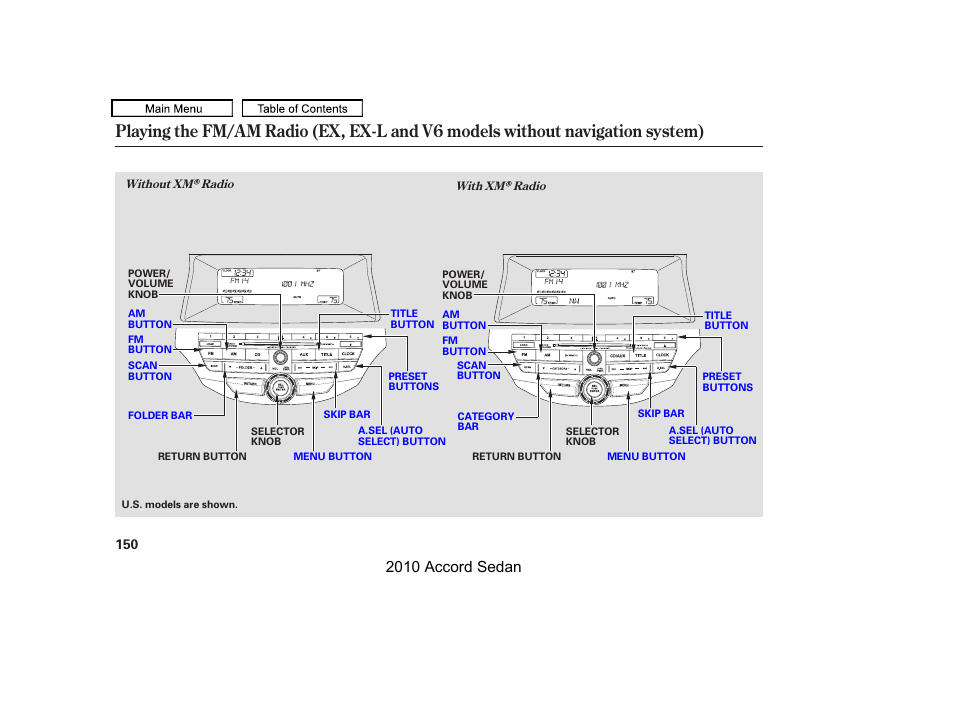 2010 accord sedan | HONDA 2010 Accord Sedan User Manual | Page 153 / 414