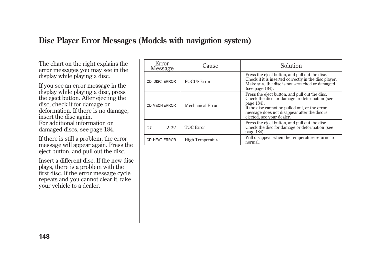 HONDA 2010 Element User Manual | Page 154 / 346