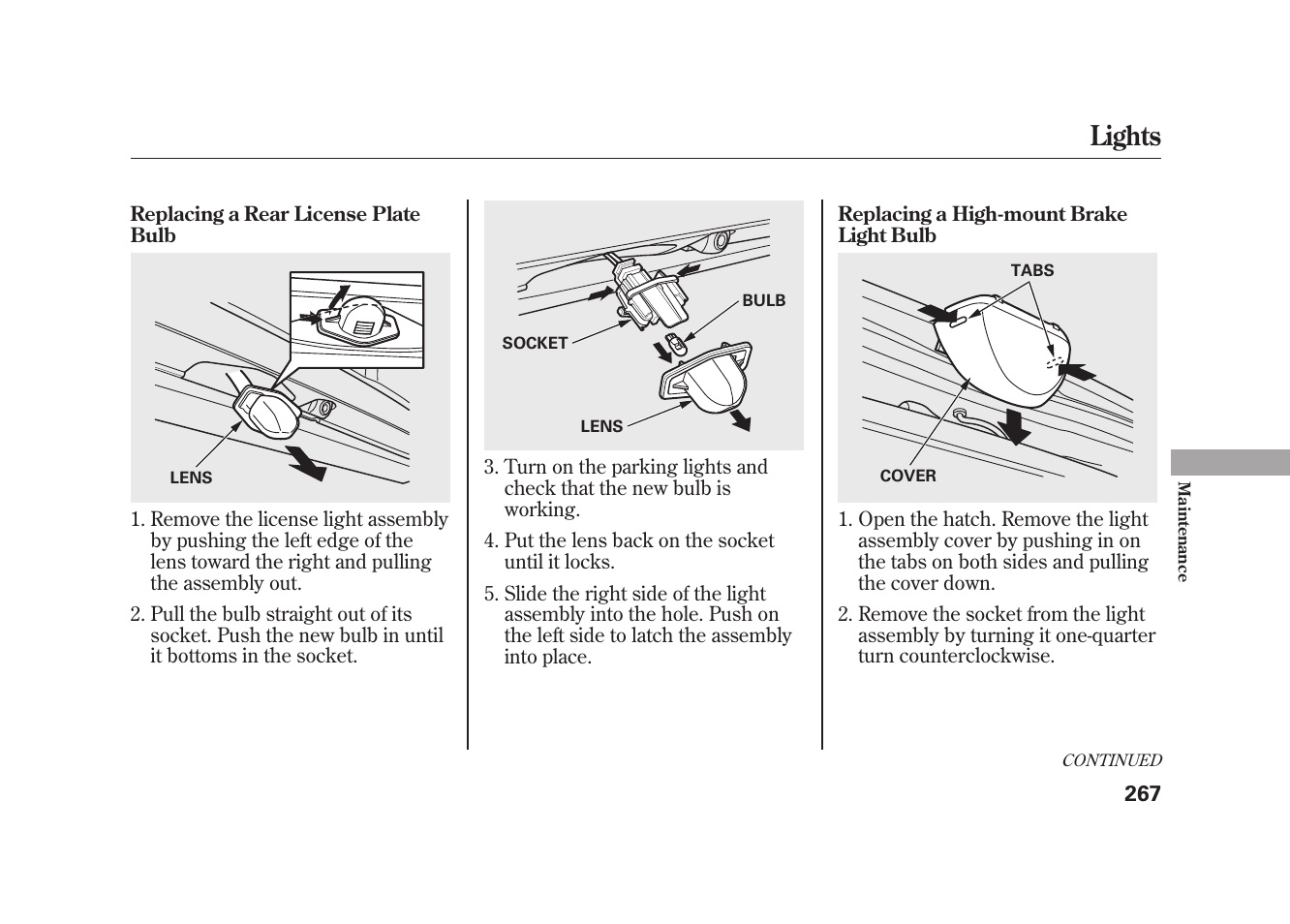 Lights | HONDA 2010 Element User Manual | Page 273 / 346