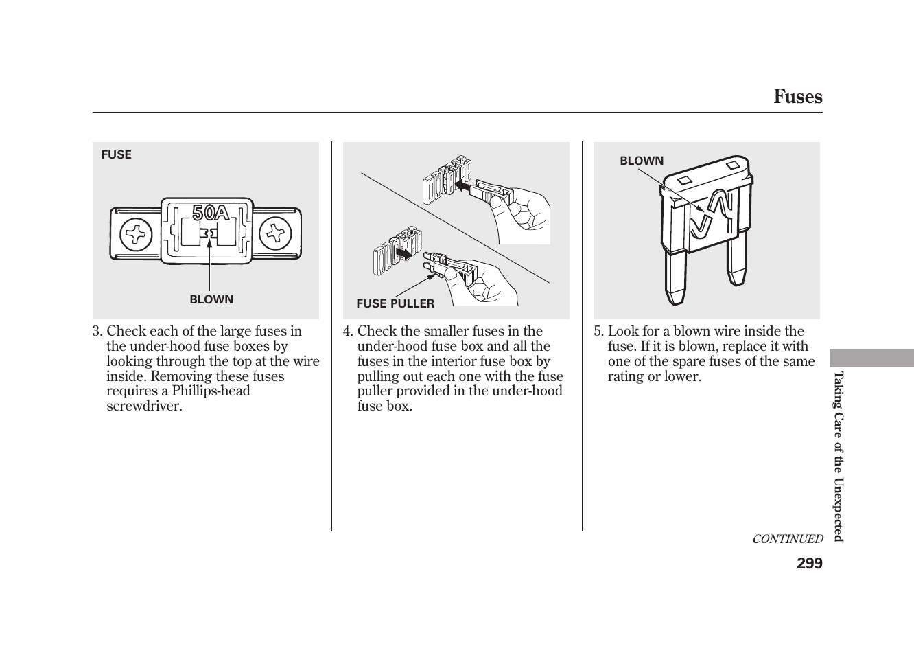 Fuses | HONDA 2010 Element User Manual | Page 305 / 346