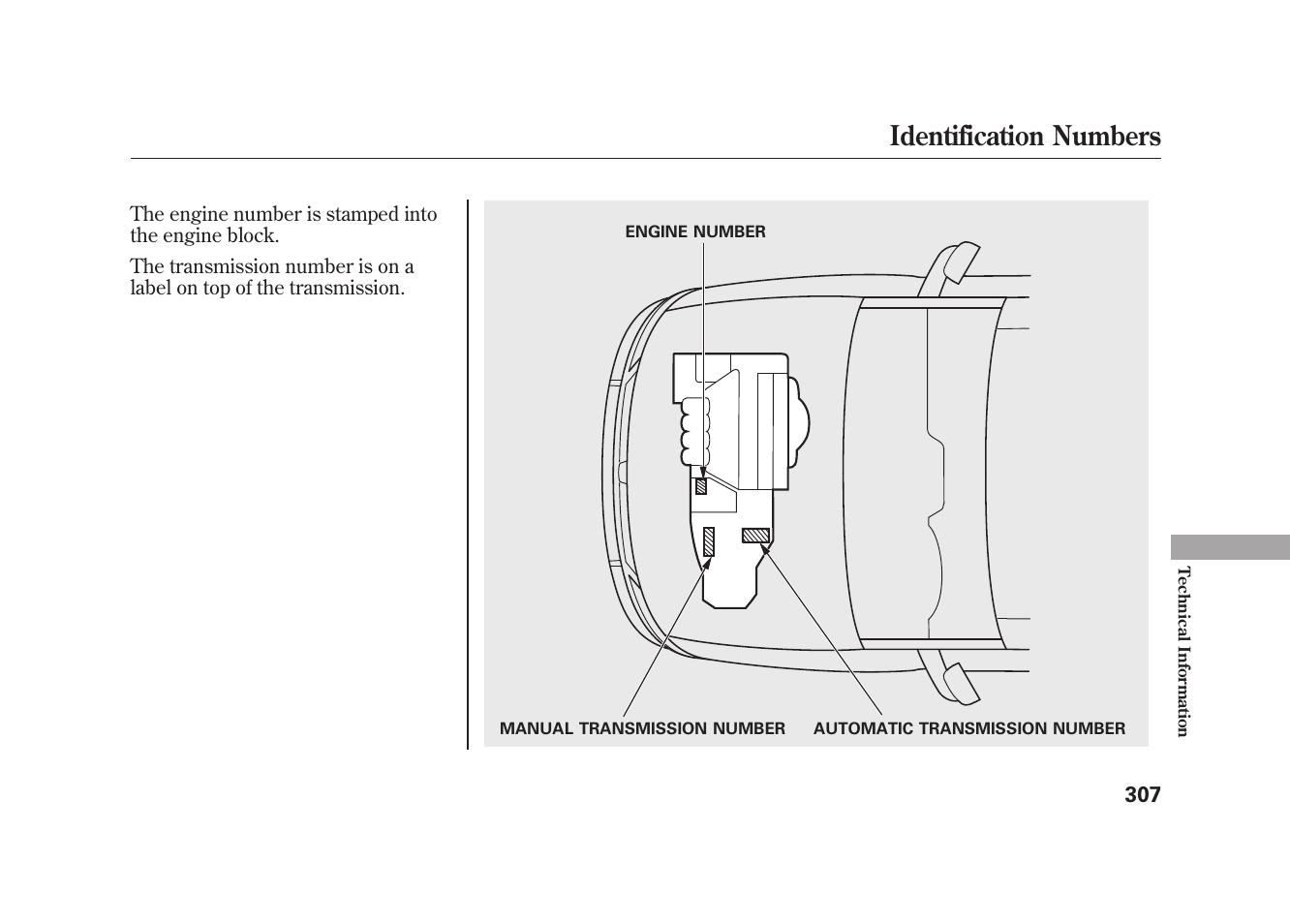 Identification numbers | HONDA 2010 Element User Manual | Page 313 / 346