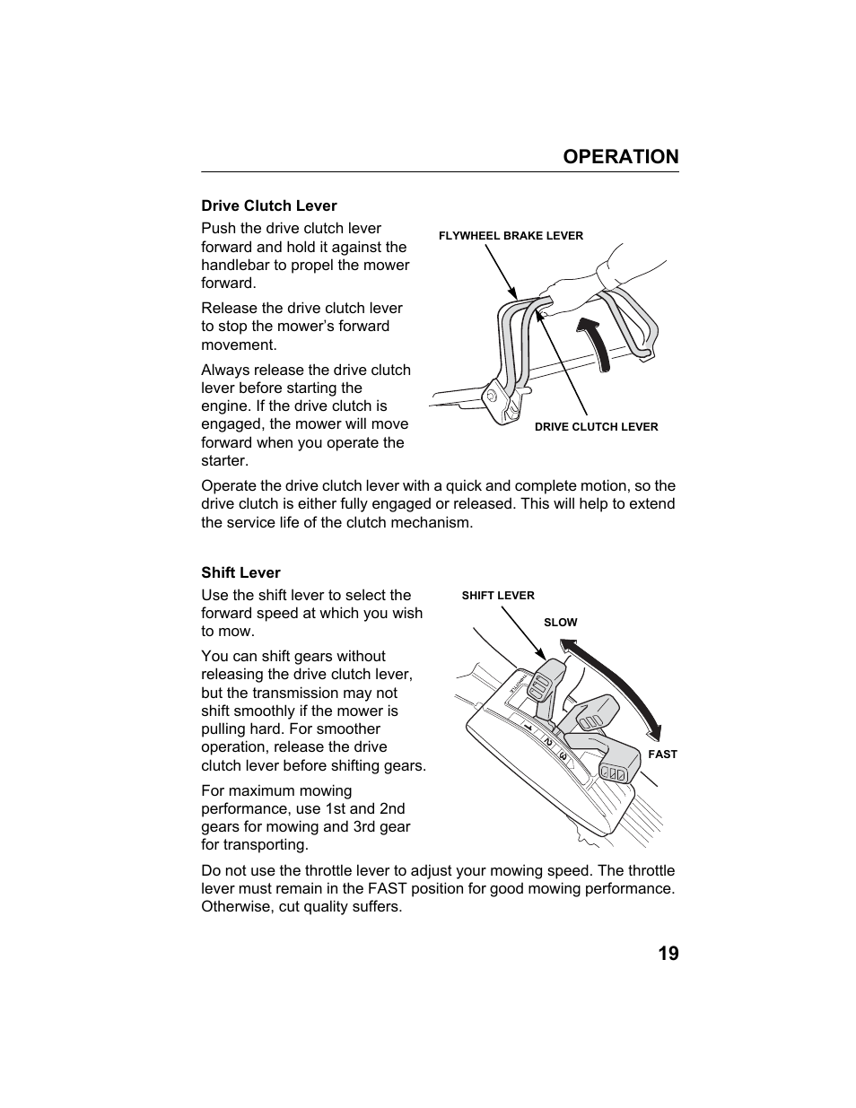 Operation 19 | HONDA HRB217TDA User Manual | Page 21 / 76